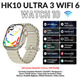 HK10 Ultra 3 Wifi 6 Amoled 2.02INÇ Yapay Zeka Destekli Uygulama Kasası Tiktok 4 Çekirdekli Chatgpt