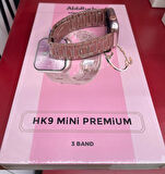 Hk 9 Mini 41 mm Premium Akıllı Saat 3 K0RDON Ekran Koruyuculu Taşlı Bileklik Hediyeli