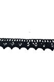 Kopanaki Dantel en 1,5 cm Siyah 10 Metre