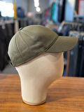 Haki Renk Pamuklu Basic Düz Model Unisex Cap Şapka