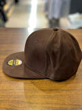 Hip Hop Snapback Rapper Basket Cap Şapka Kahverengi