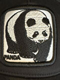 Gorin Model Panda Figür Siyah Renk Fileli Cap Şapka