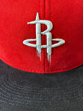 Houston Rockets NBA Hiphop Snapback Rapper Basket Kırmızı Siyah Cap Şapka