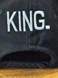 KING Nakışlı Siyah Renk Hip Hop Snapback Rapper Basket Cap Şapka