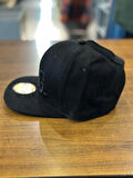 KING Nakışlı Siyah Renk Hip Hop Snapback Rapper Basket Cap Şapka