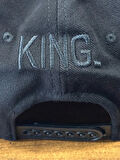 KING Nakışlı Siyah Renk Hip Hop Snapback Rapper Basket Cap Şapka