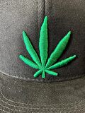 Marivana Nakışlı Siyah Kanvas Hiphop Snapback Rapper Basket Cap Şapka