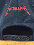 Metallica Nakışlı Siyah Renk Hip Hop Snapback Rapper Basket Cap Şapka