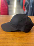 Nayk Swoosh Nakışlı Siyah Renk Pamuklu Cap Şapka
