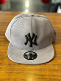 NY Yankees Unisex Pamuklu Gri Renk Hip Hop Snapback Rapper Basket Cap Şapka