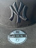 NY Yankees Nakışlı Siyah Renk Hiphop Snapback Rapper Basket Cap Şapka