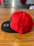 NY Yankees Unisex Pamuklu Kırmızı Siyah Renk Hip Hop Snapback Rapper Basket Cap Şapka