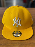 NY Yankees Unisex Pamuklu Sarı Renk Hip Hop Snapback Rapper Basket Cap Şapka