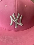 NY Yankees Pembe Renk Hiphop Snapback Rapper Basket Cap Şapka