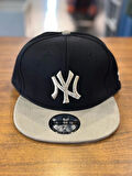 NY Yankees Nakışlı Siyah Renk Hip Hop Snapback Rapper Basket Cap Şapka