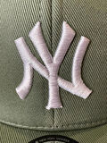 NY Yankees Unisex Pamuklu Su Yeşil Renk Hip Hop Snapback Rapper Basket Cap