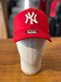 NY Yankees Nakışlı Trucker Beyzbol Model Kırmızı Renk Pamuklu Cap Şapka