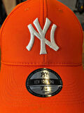 NY Yankees Nakışlı Trucker Beyzbol Model Turuncu Renk Pamuklu Cap Şapka