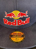 Red Bull Nakışlı Lacivert Hip Hop Snapback Rapper Basket Cap Şapka