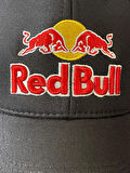 RedBull Nakışlı Trucker Model Pamuklu Unisex Siyah Renk Cap Şapka