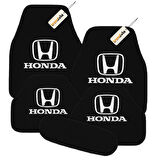 Siyah Renk Honda Logolu Oto Halı Paspas 5 Parça – Araca Özel Kesim, Kolay Temizlik, Kaymaz Zemin Koruma