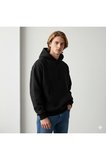 Makiteks Siyah Pamuklu Unisex Cepli Kapüşonlu Rahat Kesim Off Road Baskılı Sweatshirt