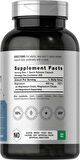 Horbäach Triple Magnesium(Magnezyum) Complex 420 mg 250 Caps Gluten Free Magnesium Oxide, Citrate