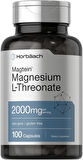 Horbaach Magtein Magnesium(Magnezyum) L-Threonate Treonat  2000mg 100 Caps Men Women Gluten Free