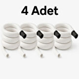 4 Adet Kendiliğinden Katlanan Spiral Tuvalet Hortumu & Taharet Matik – Hortum Matik Set