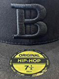 Hip Hop Snapback Rapper Basket Cap Şapka B Nakış Unisex 