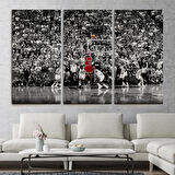 Michael Jordan Üçlük Şutu Kanvas Tablo ( TEK PARÇA )