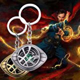 Dr Strange Marvel Avengers Gümüş Hareketli Dönen Metanizma Metal Anahtarlık 1Adet
