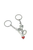 Kalp Ok Tasarımlı Çift İkili Metal Love Aşk Sevgili Anahtarlık 1806