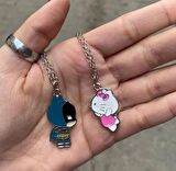 Batman & Hello Kitty 2’li Çift Kolye Seti