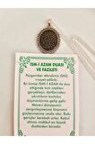 Mührü Serif ve Fazileti Kolye 925 ayar gümüş kaplama 