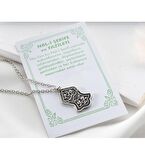 Gümüş Kaplama Nal-i Şerife Dualı Kolye