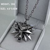 The Witcher Kurt Kabartmalı Madalyon Paslanmaz Kolye