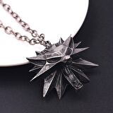 The Witcher Kurt Kabartmalı Madalyon Paslanmaz Kolye