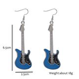 Gitar Küpe Mavi