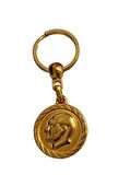 Atatürk Silüeti Gold Anahtarlık