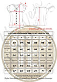 Müslin Hakim Yaka Kısa Kol Bluz -1130