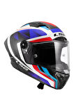 THUNDER KARBON GP AERO RAUTE MAVİ-KIRMIZI KASK