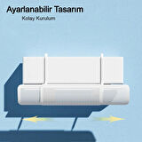 Ayarlanabilir Hava Yönlendirici Split Klima Üniversal 180° Açılı Klima Çarpması Önleyici Kalkan 