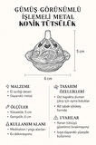 Gümüş Renk Konik Tütsülük | Silver Cone Incense Burner – El İşçiliği Metal Tasarım