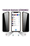 Samsung A21s Uyumlu  Hayalet Ekran Privacy Gizlilik Tam Kaplayan Kırılmaz Koruyucu Cam
