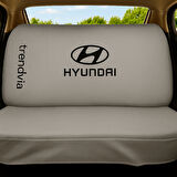 Açık Gri Renk Penye Oto Koltuk Kılıfı – Hyundai Logolu Ön ve Arka Koltuk Takımı