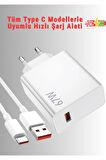 Honor Magic V2 Uyumlu 67 Watt Type C Hızlı Şarj Cihazı