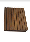  Masa Altı Ayaklık Ayak Koyma Standı Ayak Rampası Kestane Rengi 49x40cm.