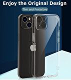 iPhone 14 Pro Şeffaf Kılıf, Kamera Korumalı 14 Pro (6.1'') Şeffaf Silikon Kılıf, Kamera Koruyuculu iPhone 14 Pro Kılıfı