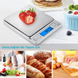 Dijital Hassas Mutfak Kuyumcu Terazi Tartı 500GR/0,01GR I-2000